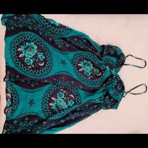 Free people green mini dress